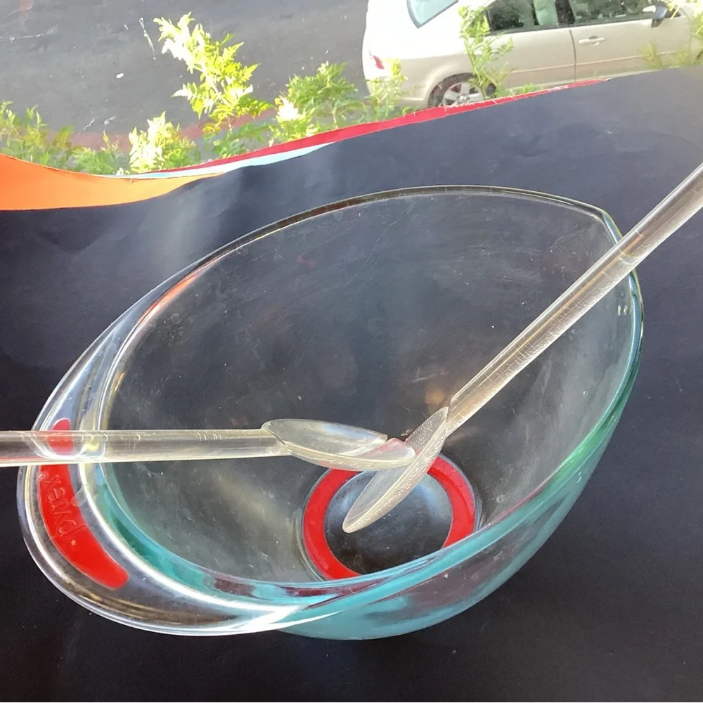 Lucite vintage salad tongs